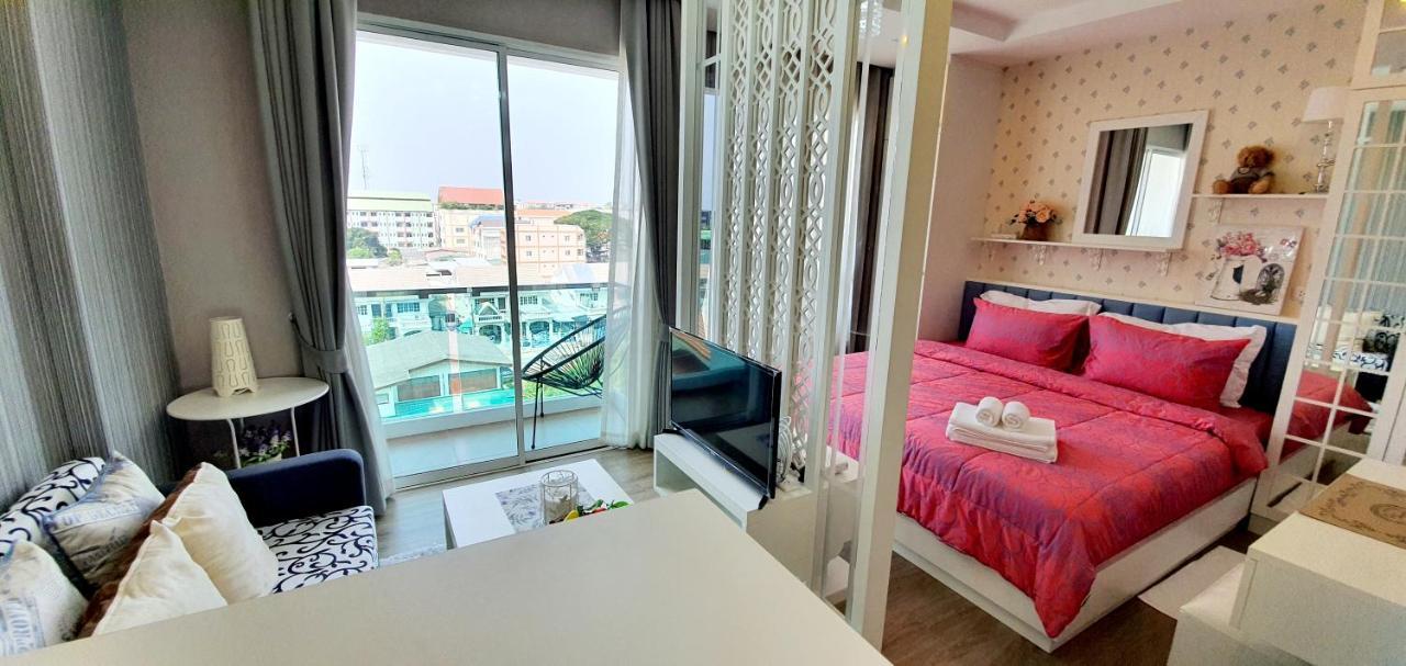 Sweet Seaview Flr6 With Toproop Pool Flr7 At The Blux Bangsaen Exteriör bild